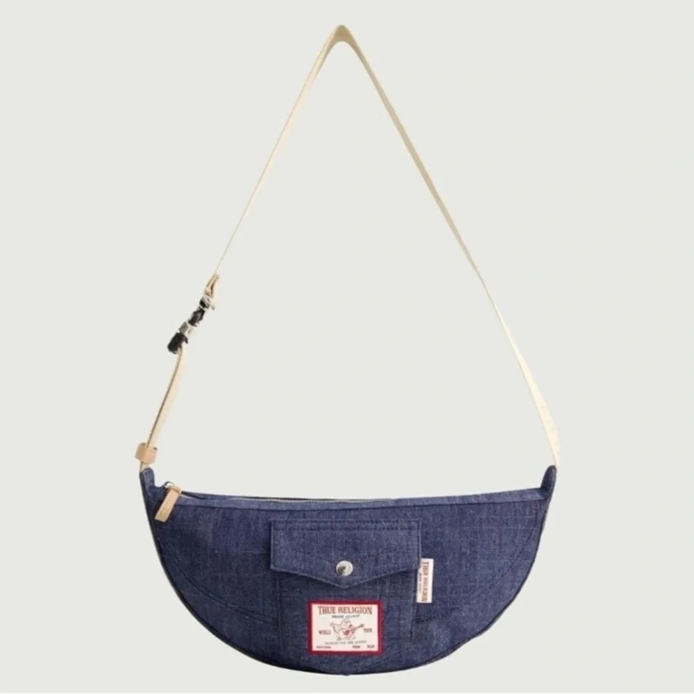 True Religion Hobo Shoulder Bag Denim Medium